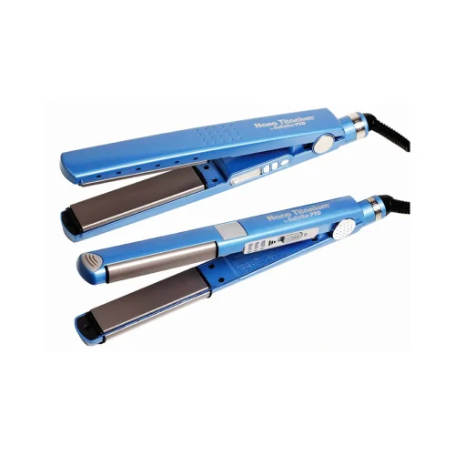 COMBO PLANCHA NANO TITANIUM AZUL