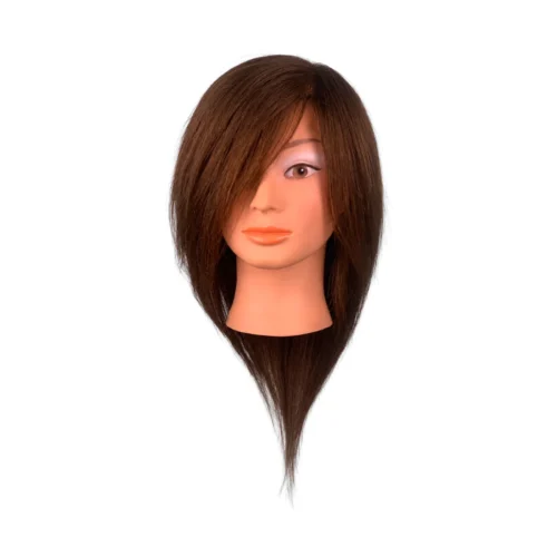 CABEZA MANIQUI CABELLO NATURAL CASTAÑO CLARO