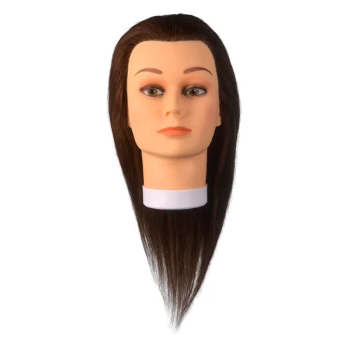 CABEZA MANIQUI CABELLO NATURAL ESTANDAR CASTAÑO CLARO